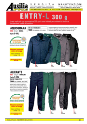 AUSILIA PLUS - ABBIGLIAMENTO DA LAVORO ENTRY L 300